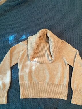 Jessica Simpson Camel Cowl-Neck Sweater